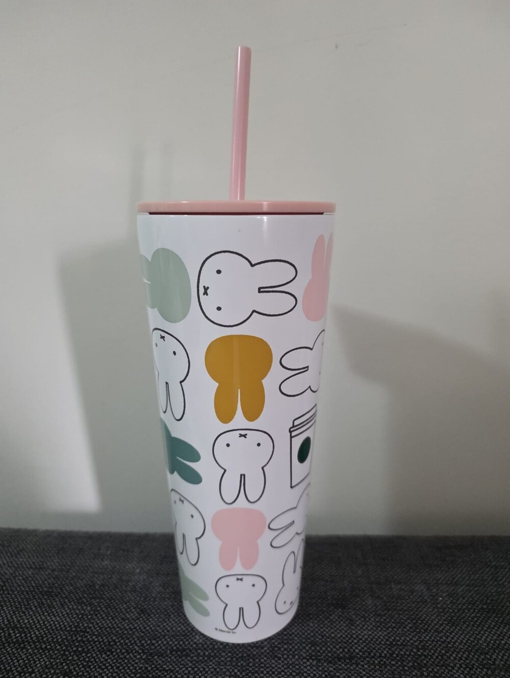 BNWT Starbucks x Miffy Collab stainless steel cold drink tumbler